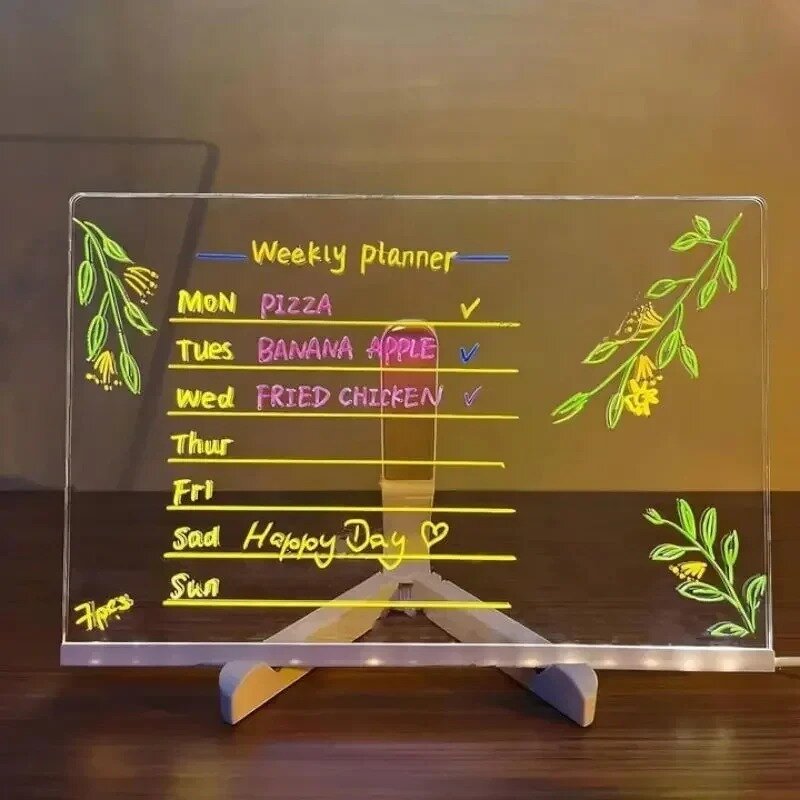 Weekly planner drawing
